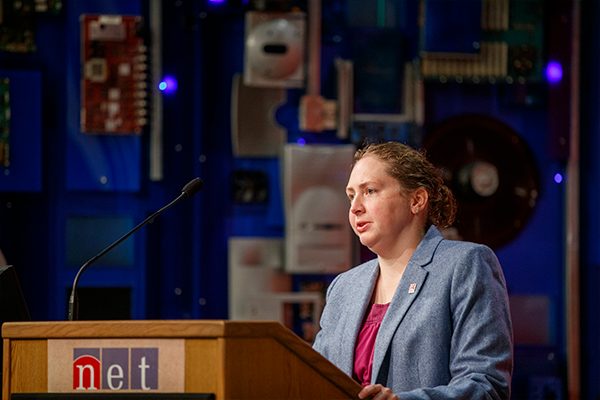 Dr. Brittany Duncan at the 2020 NU/NSRI media announcement
