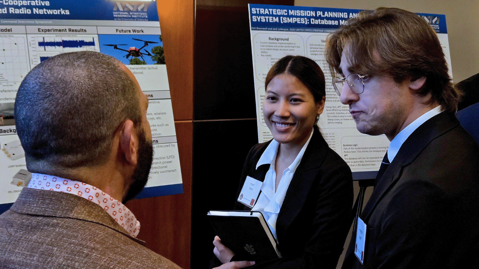 Thy Tran discusses her research at the Deterrence Symposium